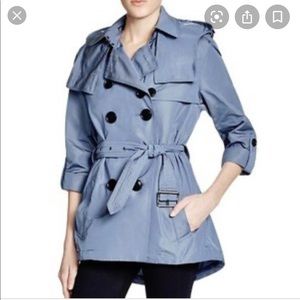 Burberry Brit Knightsdale Belted Hooded Trench !